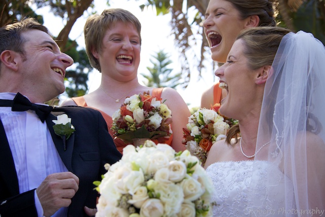 Bridal Party Laughing - Wedding pHotography
